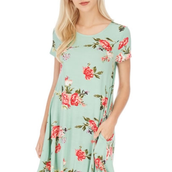Short sleeve floral midi dress - Picture 3 of 8
